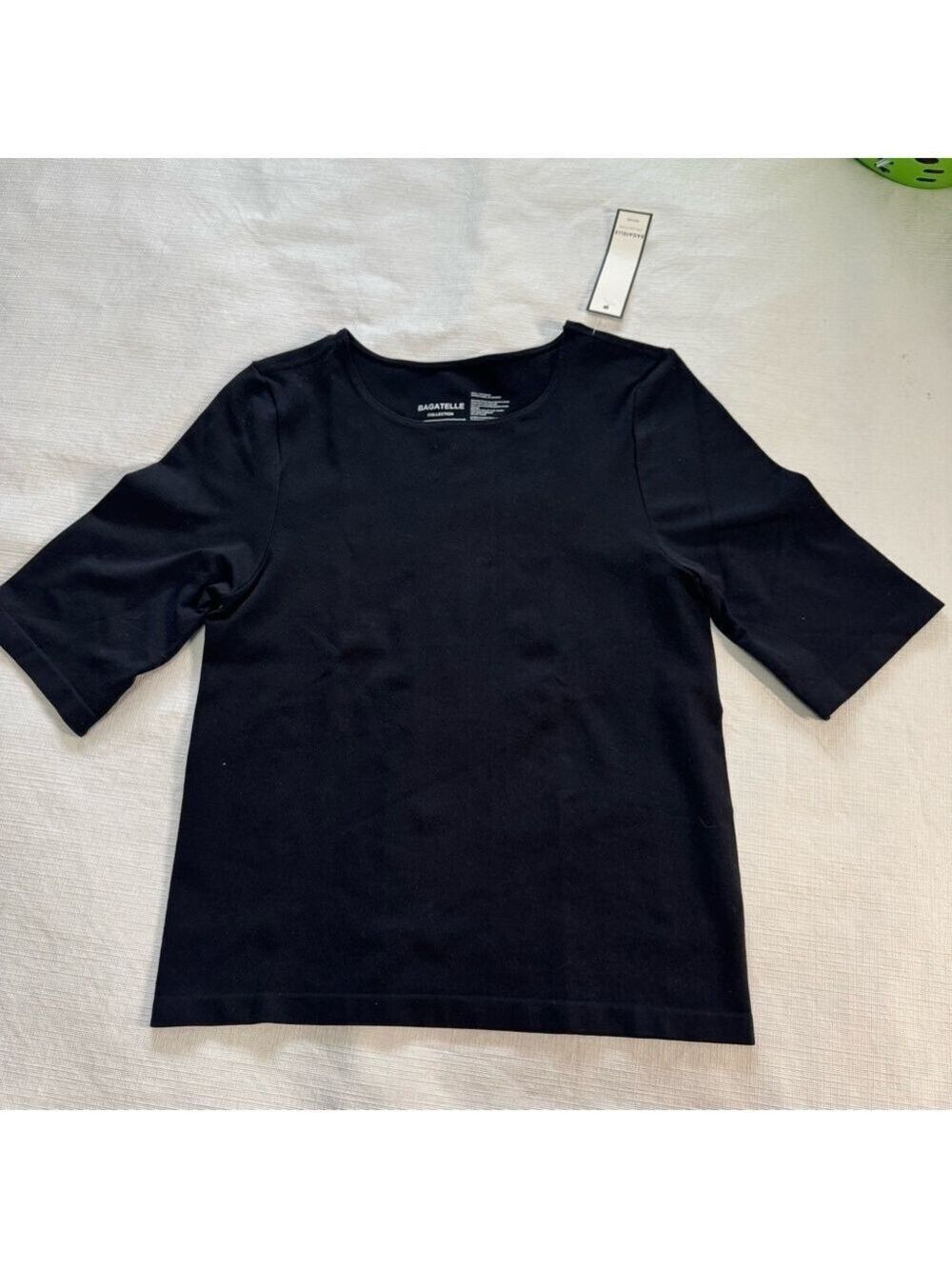 Bagatelle Midnight Black Short Sleeve Top